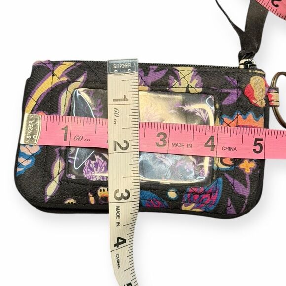 VERA BRADLEY Women’s Multicolor Floral ID Wristlet Card Case Small - Picture 5 of 5